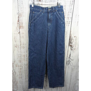 Faded Glory Vintage Women's Jeans Size 4 Slash Pockets Dark Wash‎ Relaxed Loose